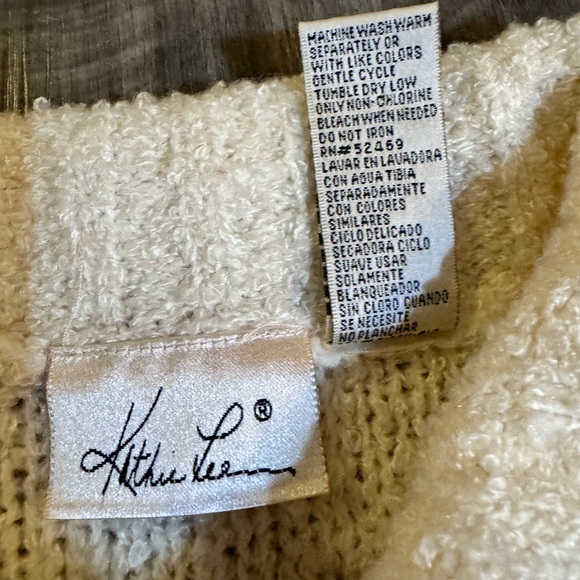 Vintage 70s 80s 90s Kathie Lee Cardigan Sweater Buttons Retro Chunky Knit Sz L - Picture 3 of 8